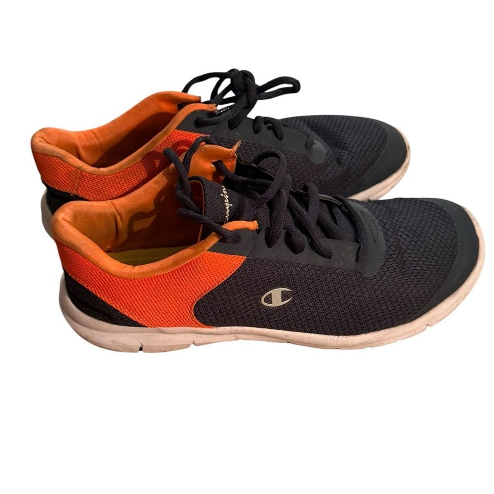 Champion Men's Black and Orange Sneakers